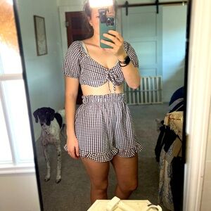 Wild Fable Two-Piece Crop Top and Shorts Set